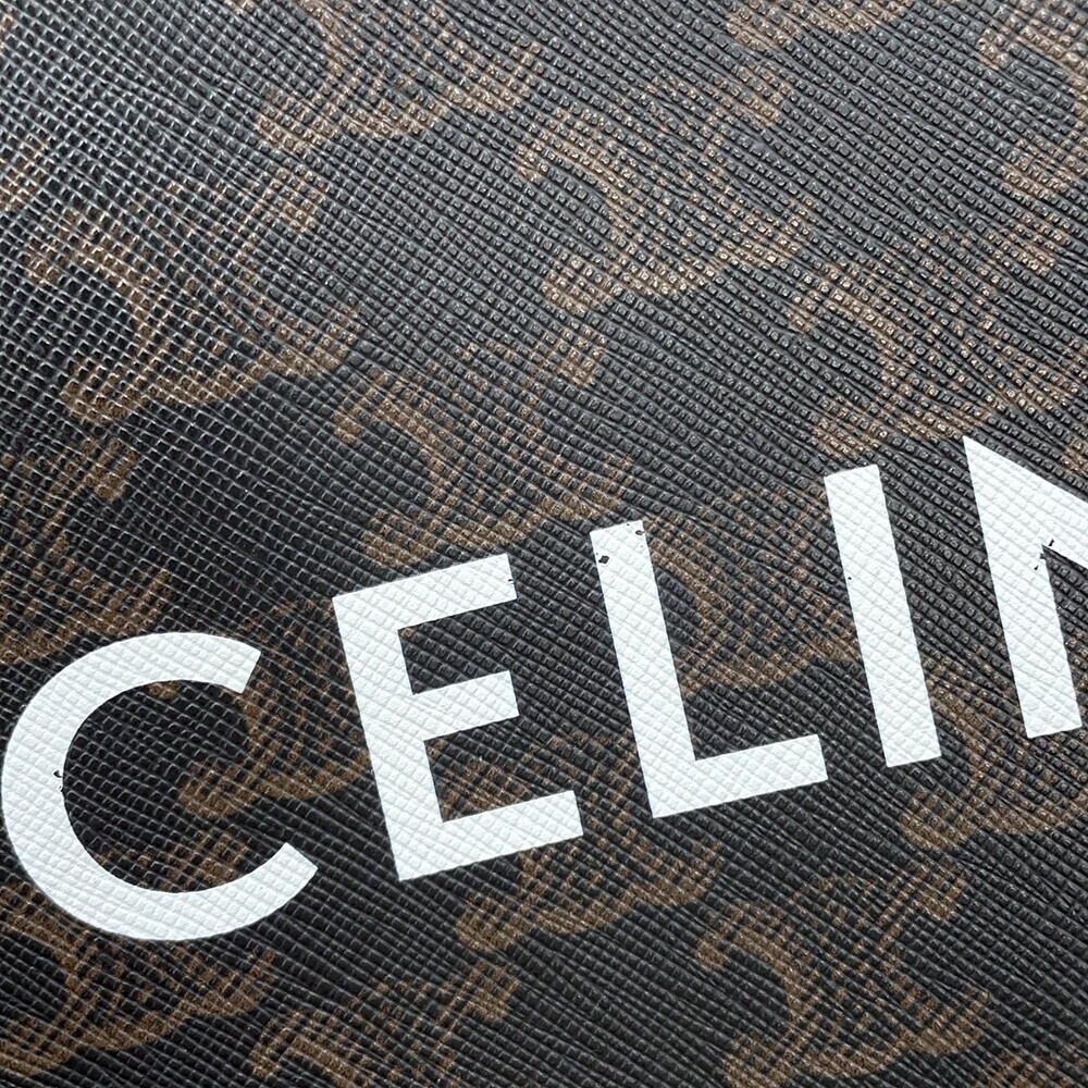 Celine Triomphe Vertical Cabas Handbag Brown Bag - Picture 7 of 12